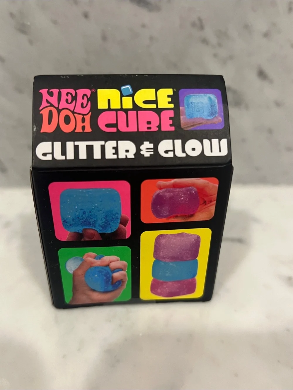 NeeDoh Nice Cube Glitter & Glow